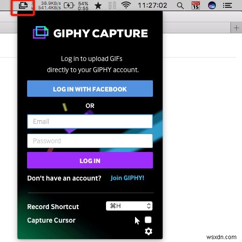 MacでアニメーションGIFスクリーンショットを作成する方法