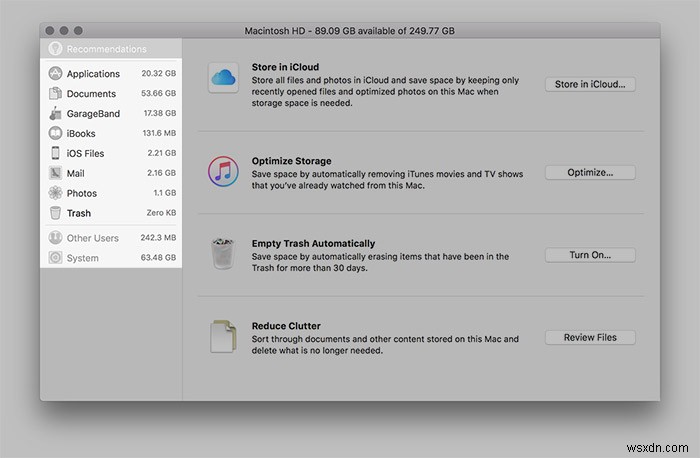 macOS Sierraの「パージ可能」領域とは?ストレージ最適化の仕組みと活用方法を徹底解説