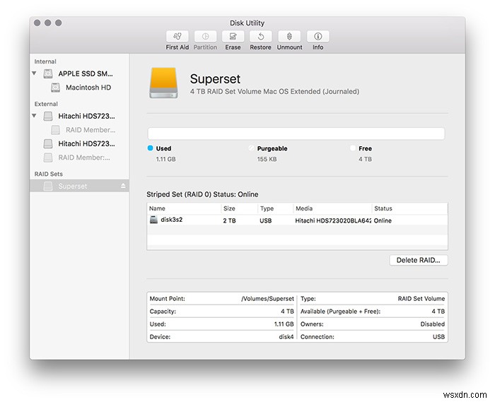 macOS SierraでRAIDを設定する方法|RAID 0・RAID 1・JBODの構築手順を解説