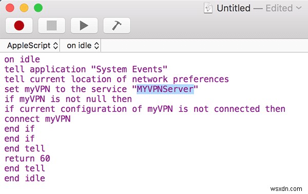 Macの起動時にVPNへ自動接続させる方法|AppleScriptでログイン項目に登録する手順