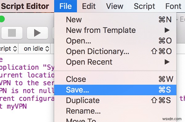 Macの起動時にVPNへ自動接続させる方法|AppleScriptでログイン項目に登録する手順