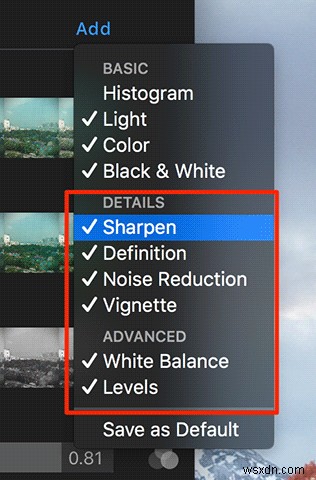 Macの「写真」アプリで追加の調整設定を有効にする方法