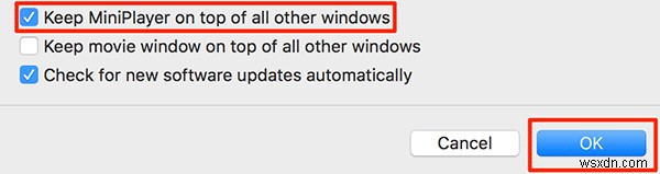 Macのすべてのウィンドウの最前面にiTunesミニプレイヤーを表示する方法