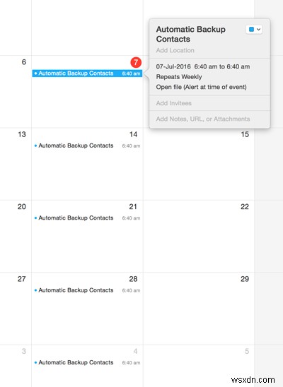 Mac OS XでAutomatorを使って連絡先を自動バックアップする方法