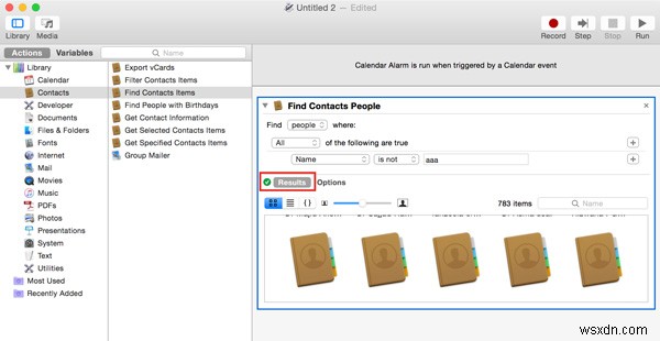 Mac OS XでAutomatorを使って連絡先を自動バックアップする方法