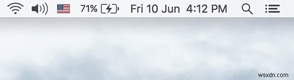 Macのメニューバーからユーザー名を削除する方法