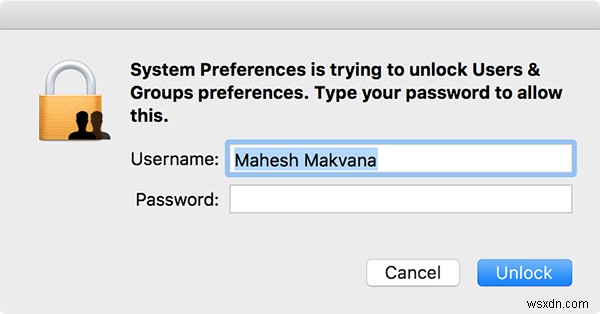Macのメニューバーからユーザー名を削除する方法