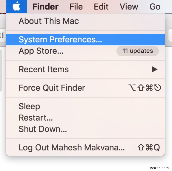 Macのメニューバーからユーザー名を削除する方法