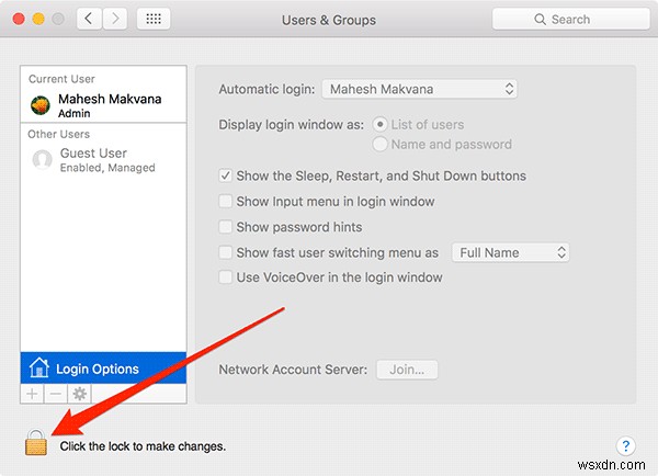 Macのメニューバーからユーザー名を削除する方法