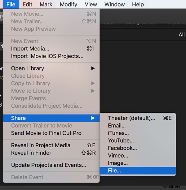 MacのiMovieで動画から音声(オーディオ)を削除する方法