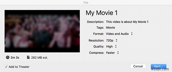 MacのiMovieで動画から音声(オーディオ)を削除する方法