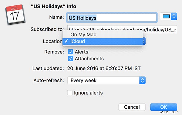 Macを使ってカレンダーの購読をすべてのAppleデバイスと同期する方法