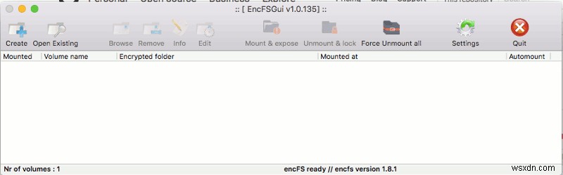 EncFSGuiを使ってMacで暗号化フォルダを簡単に作成・マウントする方法