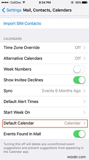 Mac（OS X）とiPhone（iOS）でデフォルトのカレンダーを設定する方法