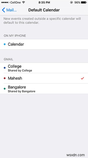 Mac（OS X）とiPhone（iOS）でデフォルトのカレンダーを設定する方法