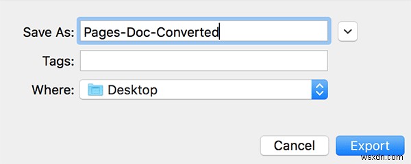 PagesファイルをMicrosoft Word形式に変換する2つの簡単な方法