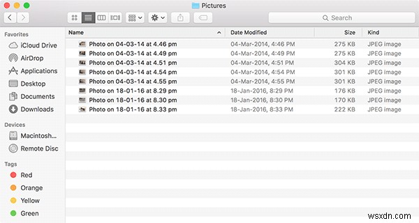 Macのフォトブース(Photo Booth)で撮影した画像にアクセスする方法