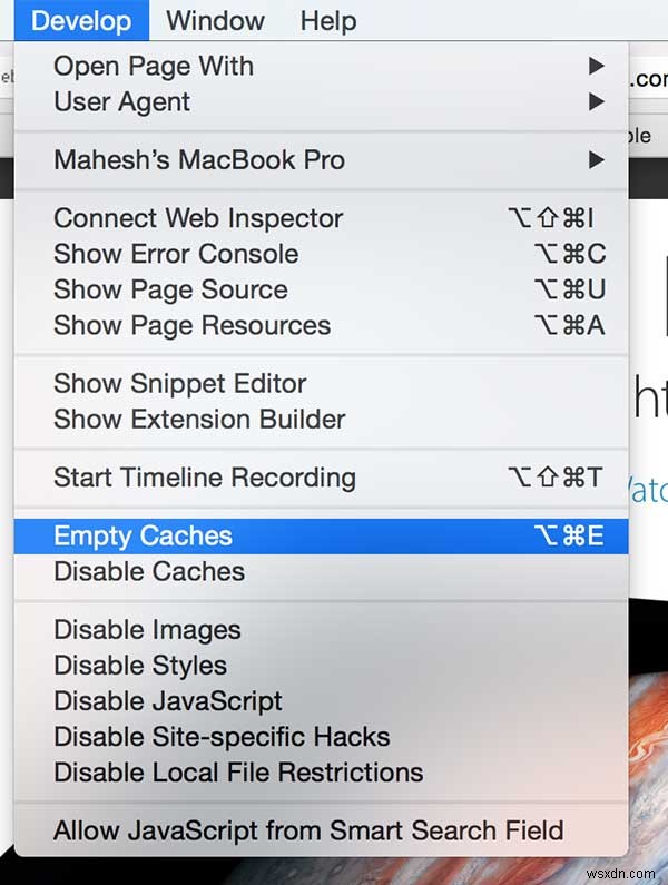 MacのSafariでキャッシュだけを削除する方法|隠れた「開発」メニューを活用しよう