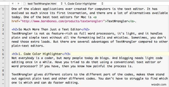 TextWrangler:Mac用のシンプルなのに超強力なテキストエディタ