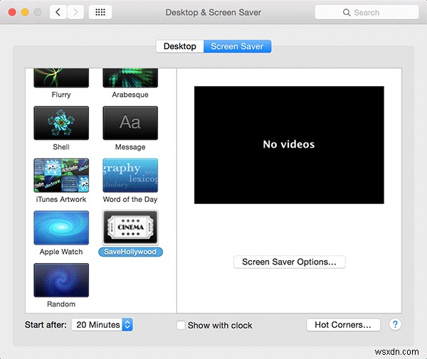 Macで動画をスクリーンセーバーとして設定する方法|無料アプリ「SaveHollywood」の使い方