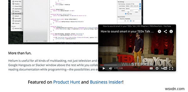 Macで作業中に動画をウィンドウの上に浮かせて再生する方法