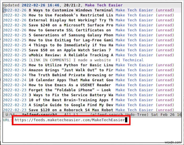 EmacsをRSSリーダーに変える「Elfeed」の使い方徹底解説｜導入から自動タグ付け・カスタマイズまで