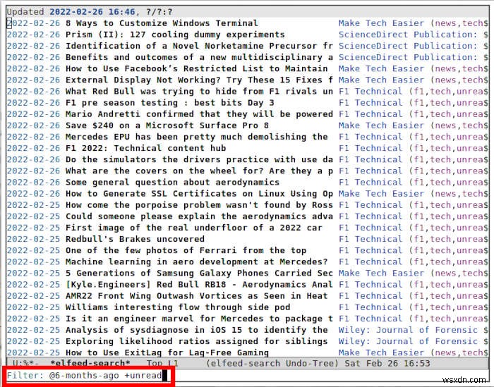EmacsをRSSリーダーに変える「Elfeed」の使い方徹底解説｜導入から自動タグ付け・カスタマイズまで