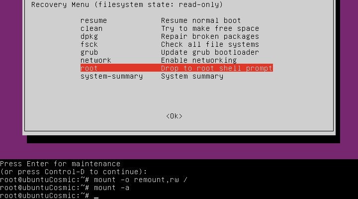 【保存版】Ubuntuをリカバリーモードで起動する方法と復旧メニューの使い方