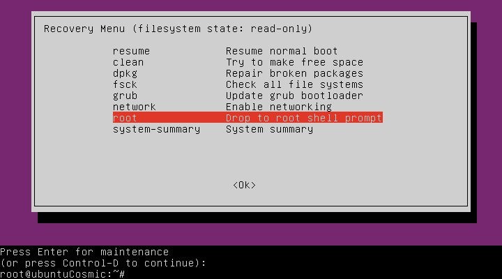 【保存版】Ubuntuをリカバリーモードで起動する方法と復旧メニューの使い方