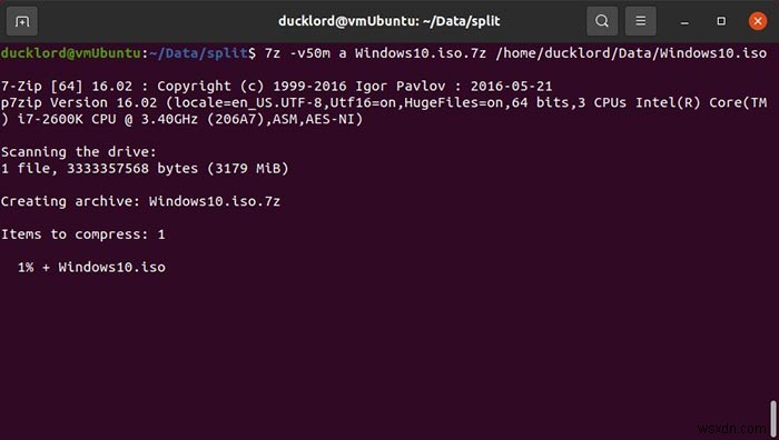 Ubuntuでファイルを圧縮・分割する方法|tar/splitと7-Zipの使い方