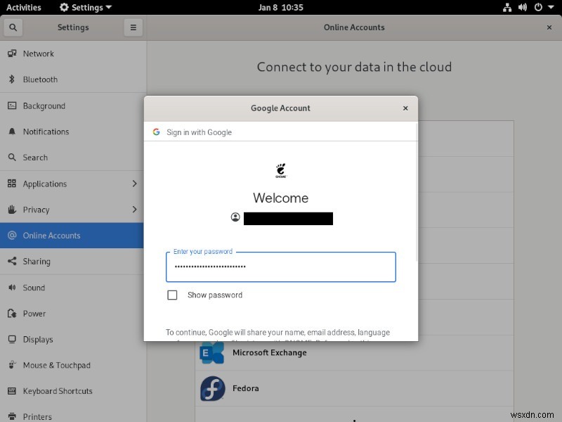 GNOME ShellにGoogleアカウントを統合する方法【カレンダー・メール・ドライブ連携】