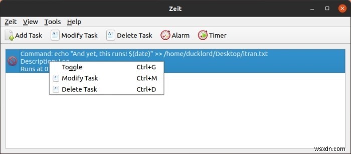 【Linux】CronジョブをGUIで簡単作成・管理できる「Zeit」の使い方