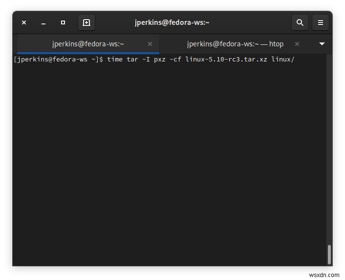 tarで全CPUコアを活用してアーカイブを高速圧縮する方法