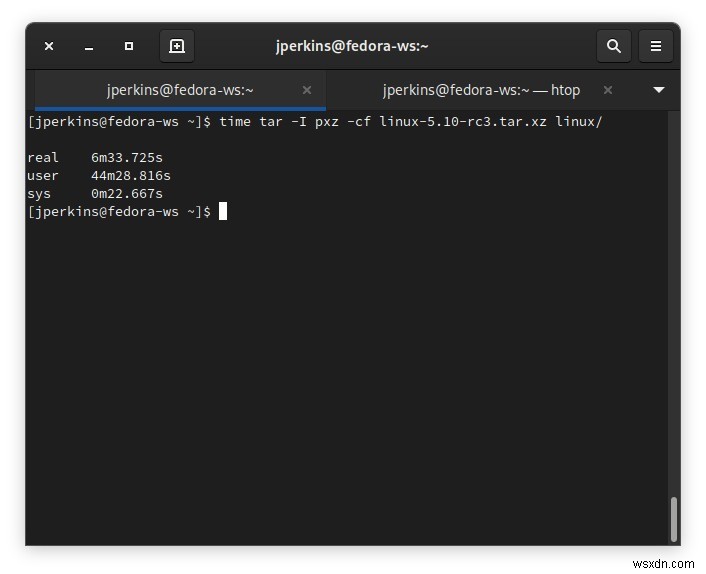 tarで全CPUコアを活用してアーカイブを高速圧縮する方法