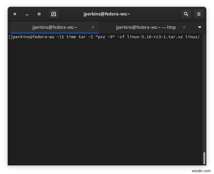 tarで全CPUコアを活用してアーカイブを高速圧縮する方法