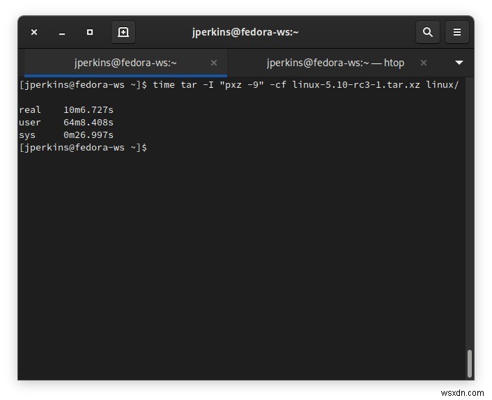 tarで全CPUコアを活用してアーカイブを高速圧縮する方法