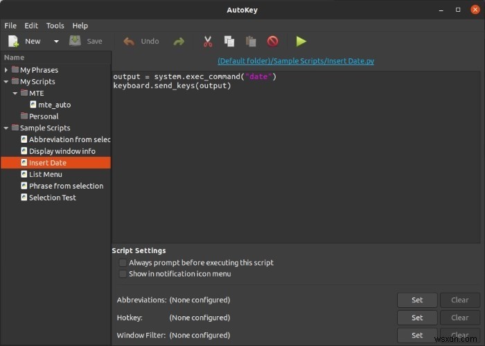 Autokeyの使い方：Linuxで独自のキーボードショートカットを作成する