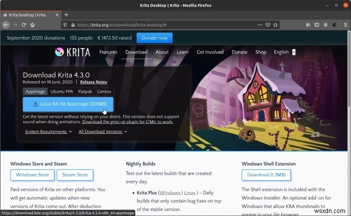 UbuntuにKritaの最新版をインストールする3つの方法（Snap・AppImage・APT）