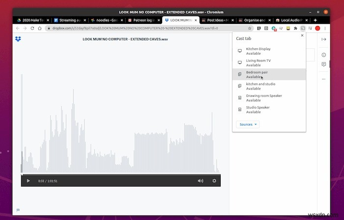 LinuxからChromecast・Google Homeへ音声をストリーミングする方法