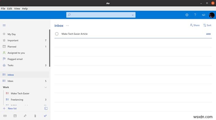 LinuxでAoを使ってMicrosoft To Doのタスクを管理する方法