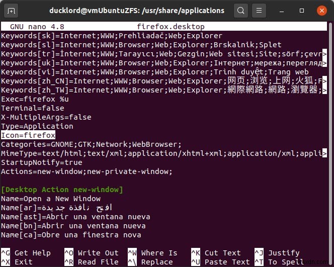 Linuxターミナルだけでアプリのアイコンを変更する方法