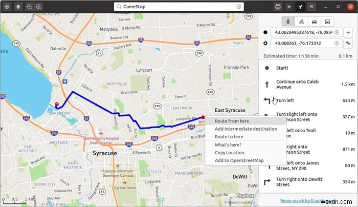 GNOME Mapsのダウンロード方法とルートをPDFとしてエクスポートする手順