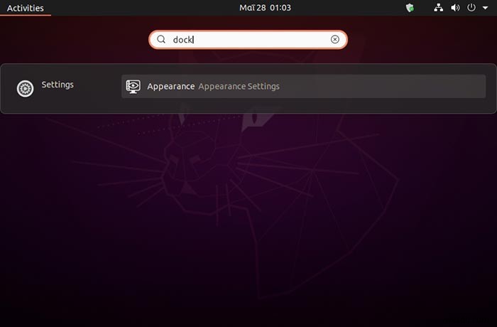 Ubuntu 20.04でトップバーとサイドパネル(Dock)を非表示にする方法