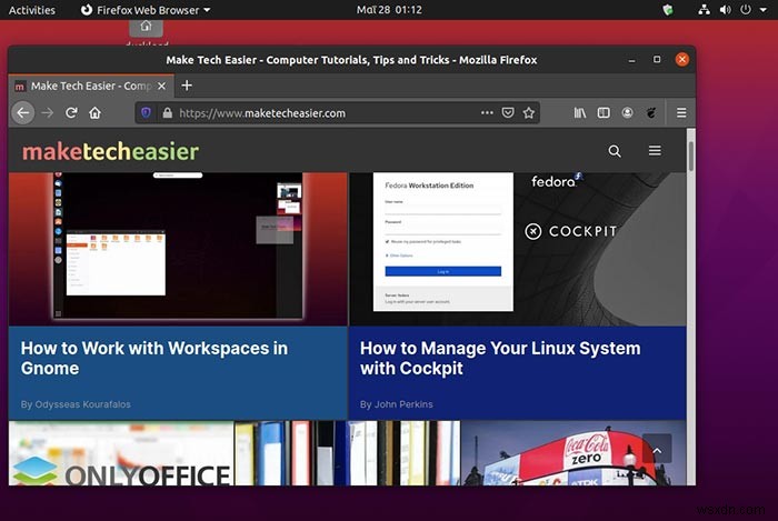 Ubuntu 20.04でトップバーとサイドパネル(Dock)を非表示にする方法