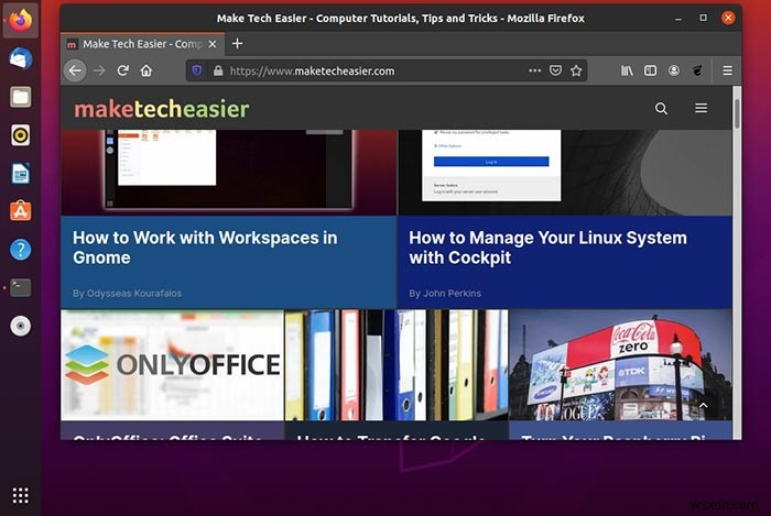 Ubuntu 20.04でトップバーとサイドパネル(Dock)を非表示にする方法