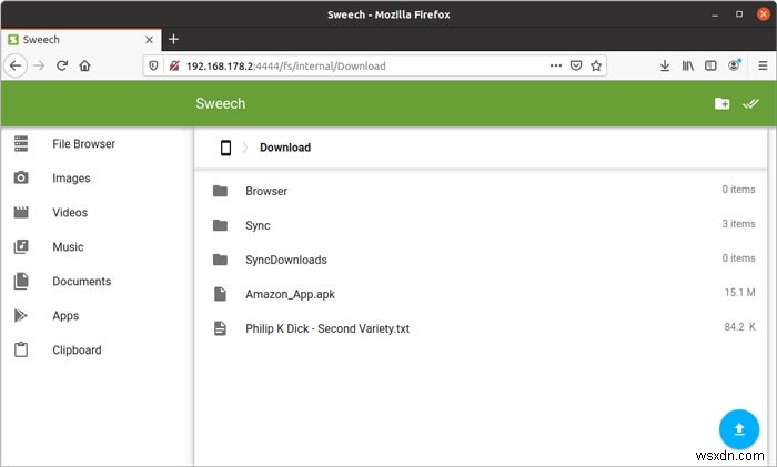 Wi-Fiネットワーク経由でAndroidとUbuntu間のファイルを共有する方法
