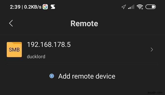 Wi-Fiネットワーク経由でAndroidとUbuntu間のファイルを共有する方法