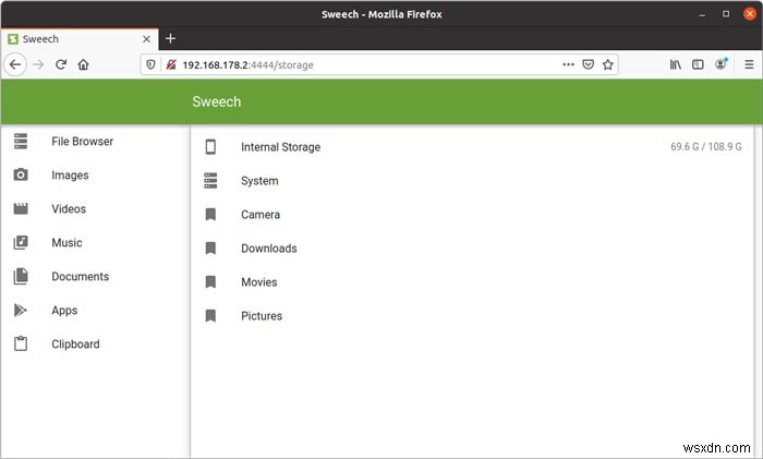 Wi-Fiネットワーク経由でAndroidとUbuntu間のファイルを共有する方法