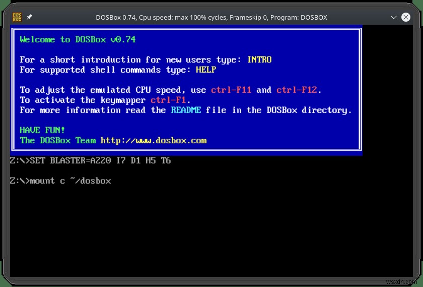 LinuxにDOSBoxをインストールして懐かしのDOSゲームを快適にプレイする方法