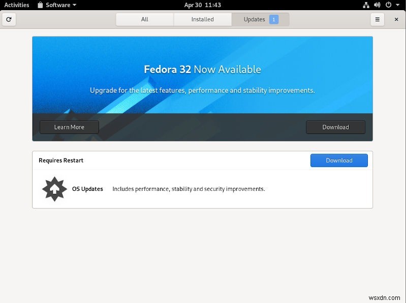 Fedora 32へのアップグレード方法：ターミナルとGNOMEソフトウェアの2つの手順を解説